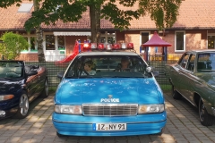 Das Geburtstagskind im Police Car